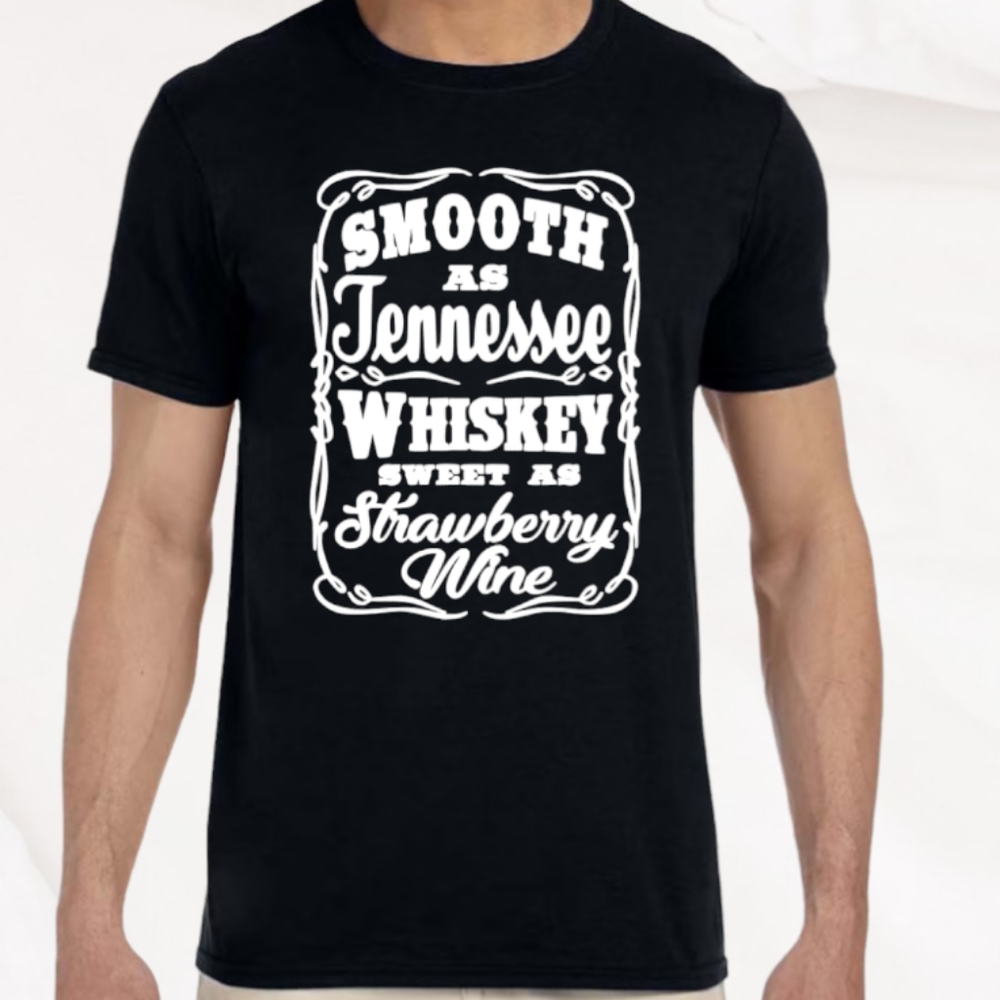 Smooth as Whiskey Sweet as Wine Unisex Comfy Tee